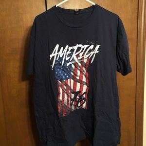 American Flag Blue XL Shirt